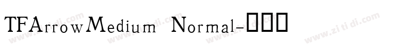 TFArrowMedium Normal字体转换